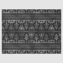 シルバーとブラックのアールデコ・デコパージュ