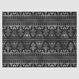 シルバーとブラックのアールデコ・デコパージュ 薄葉紙