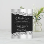 シルバーとブラックのグラムティアーズSweet sixteen サンキューカード (スタンド正面)