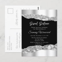 シルバーとブラックのグラムティアーズSweet sixteen