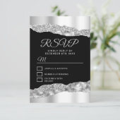 シルバーとブラックのグラムティアーズSweet sixteen 出欠カード (スタンド正面)