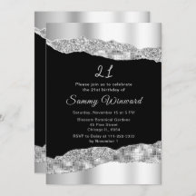 シルバーとブラックのグラームの涙の誕生日パーティー