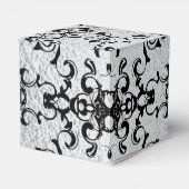 シルバーとブラックの旋回ゴシック結婚ズ フェイバーボックス (裏面サイド)