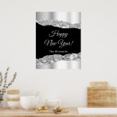 シルバーとブラック・グラムの涙が新年を迎える ポスター (キッチン)