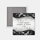 シルバーとブラック 25周年記念 マグネット (正面/裏面)