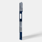 シルバーとブルーのパターン Case-Mate iPhoneケース (裏面 / 右)