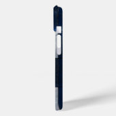 シルバーとブルーのパターン Case-Mate iPhoneケース (裏面 / 左)