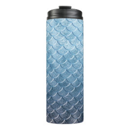 シルバーとブルーの人魚はかりで測 タンブラー