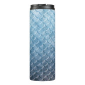 シルバーとブルーの人魚はかりで測 タンブラー (裏面)