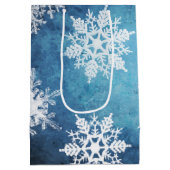 シルバーとブルー ミディアムペーパーバッグ (裏面)