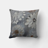 シルバーとブロンズのデザイ芸術的ナースロット付きグレー クッション (裏面)