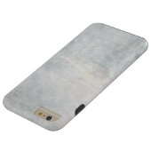 シルバーとホワイトの大理石テクスチャ Case-Mate iPhoneケース (底面)