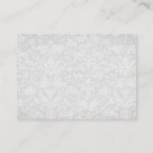 シルバーとレッドボウ座席表 – ウェディングパーティー プレイスカード (裏面)