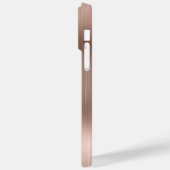 シルバーとローズゴールドのスパンコール入りゴージャスなサイン Case-Mate iPhoneケース (裏面 / 左)