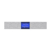 シルバーと王室のブルー結婚ズ 招待状ベリーバンド (フラット)