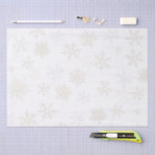 シルバーと金ゴールドの雪片 薄葉紙 (クラフト)