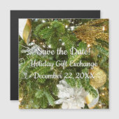 シルバーと金ゴールドクリスマスツリーIホリデー (正面/裏面)