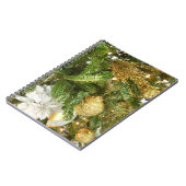 シルバーと金ゴールドクリスマスツリーIホリデー ノートブック (左側)