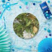 シルバーと金ゴールドクリスマスツリーIホリデー ペーパープレート (パーティー)