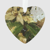 シルバーと金ゴールドクリスマスツリーIIホリデイ オーナメント (裏面)