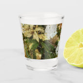 シルバーと金ゴールドクリスマスツリーIIホリデイ ショットグラス (正面)