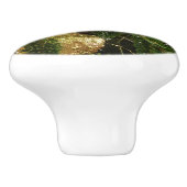 シルバーと金ゴールドクリスマスツリーIIホリデイ セラミックノブ (側面)