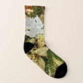シルバーと金ゴールドクリスマスツリーIIホリデイ ソックス (右外側)