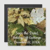 シルバーと金ゴールドクリスマスツリーII日付を保存 (正面/裏面)