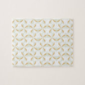 シルバーと金ゴールドピンホイール ジグソーパズル (横)