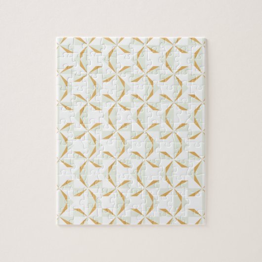 シルバーと金ゴールドピンホイール ジグソーパズル (縦)