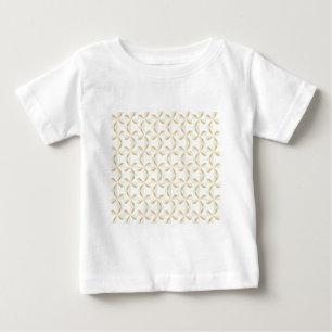 シルバーと金ゴールドピンホイール ベビーTシャツ