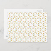 シルバーと金ゴールドピンホイール ポストカード (正面/裏面)