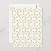 シルバーと金ゴールドピンホイール ポストカード (正面/裏面)