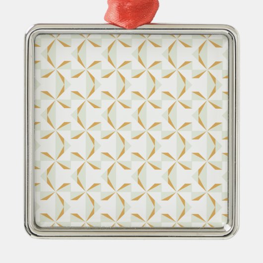 シルバーと金ゴールドピンホイール メタルオーナメント (正面)