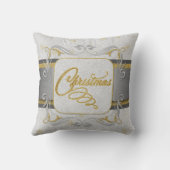 シルバーと金ゴールドフェイクグリッター クッション (裏面)