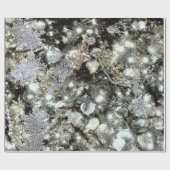 'シルバーと金ゴールド'ホリデーギフトラップ ラッピングペーパー (フラット)