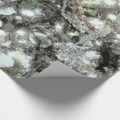 'シルバーと金ゴールド'ホリデーギフトラップ ラッピングペーパー (コーナー)