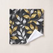 シルバーと金ゴールド離れ バスタオルセット (ウォッシュタオル)