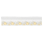 シルバーと金ゴールド ショートテーブルランナー (横)