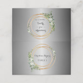 シルバーと金ゴールド:フローラ問題素晴らし結婚- プレイスカード (外部開封)