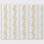 シルバーと金ゴールド ラッピングペーパー (フラット)