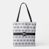 シルバーに数字88 トートバッグ (裏面)