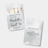 シルバーに輝くゴージャスゴールドVIP バッジ (正面＆裏面)