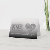 シルバーのお客様に感謝 サンキューカード (正面)