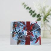 シルバーのジンジャーベル シーズンポストカード (スタンド正面)