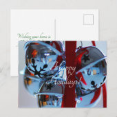 シルバーのジンジャーベル シーズンポストカード (正面/裏面)