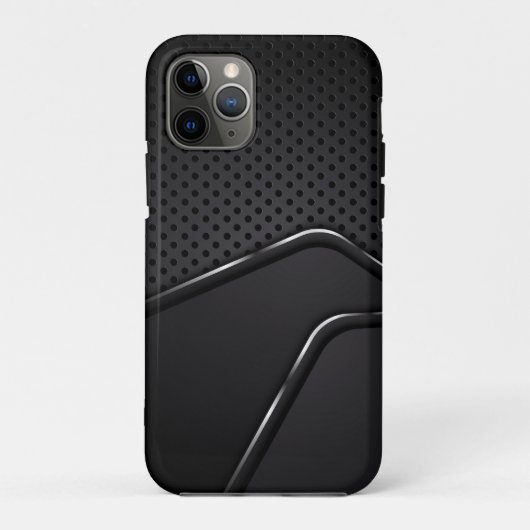 シルバーのダイナミック・ライン・アクセントを持つメタリック・マッシュ Case-Mate iPhoneケース (裏面)