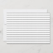 シルバーの大学院 招待状 (裏面)