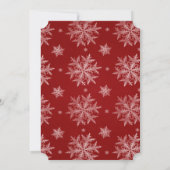 シルバーの木の枝、ワイングラス ブライダルシャワー 招待状 (裏面)