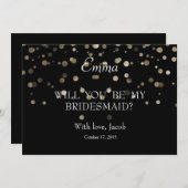 シルバーの水玉模様は僕の花嫁になるだろうな 招待状 (正面/裏面)